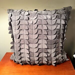 Thro by Mario Lorenz Gray Throw Pillow